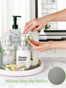 1个白色/灰色斜角旋转收纳架，旋转式厨房橱柜整理架 - 彩色 - 查看 6