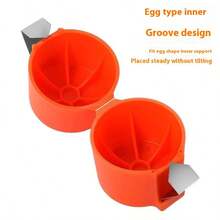 Egg Cracker, Stainless Steel Egg Opener, Household Kitchen Labor-Saving Cracking Tool - Multicolor - View 11