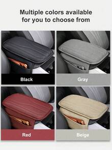 New Universal Car Center Console Sunshade With 2 Storage Pockets - Leather Armrest Box Cover, Waterproof Armrest Box Pad, Armrest Box Cover, Interior Decoration Accessories Suitable For SUV/Pickup/Car, Scratch-Resistant And Wear-Resistant - Style a - View 9