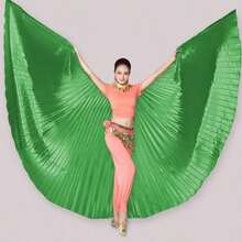 1pc Belly Dance Stage Performance Wings Dance Wings Stage Performance Props 360 Degree Cloak Butterfly Wings Gold Cape Street Photography Party Carnival Costume Nightclub Sexy Clothes - Wing - View 11