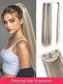 Tóc giả đuôi ngựa dài 24 inch màu nâu tự nhiên, chất lượng cao, kiểu quấn quanh đầu dành cho nữ. Có màu ombre tự nhiên và thiết kế kẹp để tạo kiểu tóc đuôi ngựa cao. Hoàn hảo cho sử dụng hàng ngày, dự tiệc, đi làm, lễ hội âm nhạc, kỳ nghỉ, dạ hội, hẹn hò, những dịp lãng mạn, du lịch, chụp ảnh và tạo kiểu tóc khi đi nghỉ mát. - Nhiều màu - Xem 11