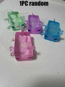1/3/4/5pcs Shiny Crystal Salamander Squishy Toys, Soft Slow Rebound, Anti-Stress Fidget Toys, Cute Small Gadgets, Taba Squishy, Portable Travel Finger Pinching Toys, Soft & Adorable, Suitable For All Ages Including Autism, Office Workers, Students, Ideal Holiday Gifts, Small Cute Fun Gifts - 彩色 - 查看 60