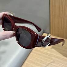 1 par de gafas con estampado de leopardo de estilo INS de moda para mujeres, accesorio para la vida diaria - Multicolor - Ver 8