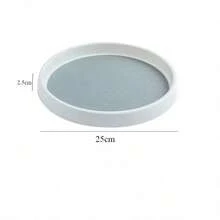 1个白色/灰色斜角旋转收纳架，旋转式厨房橱柜整理架 - 彩色 - 查看 9