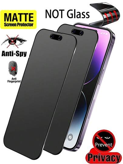ZYSHI 2 piezas Protector de pantalla mate de privacidad, compatible con iPhone 17 Pro Max/16 Pro Max de 6.9 pulgadas, cobertura completa, anti-espionaje, anti-arañazos, anti-reflejo, película protectora para protección diaria, oficina, hogar y otros escenarios