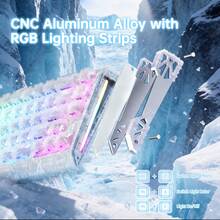ATTACK SHARK R68HE 60% Wired Rapid Trigger 8K Mechanical RGB Gaming Keyboard With 0.005mm Accuracy,0.08ms Latency,256K Scan,Hall Effect Magnetic Switch,Carbon Fiber+CNC Aluminum Alloy For PC FPS - View 6