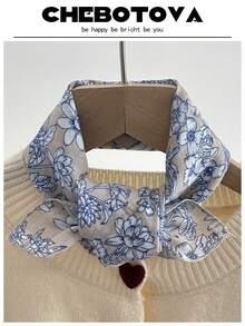 1pc Women Spring/Summer New Soft Silk Feeling Bohemian Small Square Scarf, Skin-Friendly, Versatile Floral Print Neckerchief, Headband For Dress - Multicolor - View 40