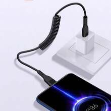 66W 5A USB Type-C 快充数据线，兼容三星 S24 S23 S21、13 等安卓手机，车载充电器 USB 数据线 USB C 充电线 - 彩色 - 查看 6