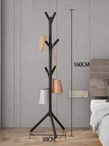 9钩树形落地衣帽架（3钩） - 简约优雅的家居衣架，配有坚固的三脚架和3D叉形结构，高160厘米，底座宽50厘米，节省空间的设计，适用于卧室、客厅和玄关，多功能收纳衣物、包包和帽子，是租赁房和小户型的理想之选，易于维护，提升整洁度和美感，实用又美观，营造清新家居氛围，满足日常衣物和配饰的收纳需求。 - 彩色 - 查看 9