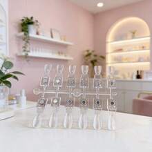12/24pcs Clear Magnetic Attraction Nail Art Tips Color Easy To Disassemble Nail Acrylic Practice Nail Tips Color Card Practice Fake Nail Card Display Chart For Nail Salon & Home Manicure Tools - Multicolor - View 11