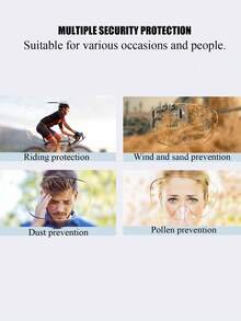 一副防尘美甲眼镜 - 透明/粉色/黑色/蓝色镜片，防风设计，精准美甲护眼工具，足部护理配件，轻便耐用塑料镜框，时尚款式，坚固结构，美容必备 - 彩色 - 查看 3