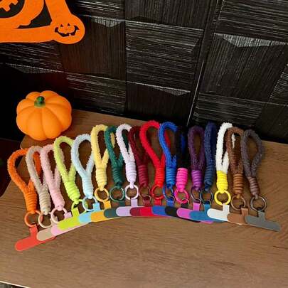 一套彩色ins风手机挂绳，学生相机钥匙扣，可爱多巴胺情侣防丢手机挂绳