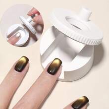 Magnetic Cat Eye Nail Art Tool - Portable Nail Polish Magnet Stick With Roller, Creates Captivating Cat Eye Effect, Easy To Use At Salon Or Home - Multicolor - View 1