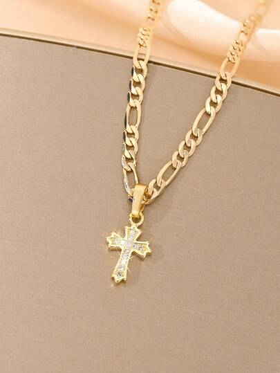 14K Gold Plated Copper Star Shaped Necklace, Inlaid With Zirconia Stones For Extra Shine, Unisex Jewelry, Fashionable Daily Accessory, Lightweight And Comfortable, Suitable For Various Outfits
