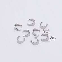 88 chiếc móc khóa mặt dây chuyền bằng thép không gỉ để tự làm vòng tay, dây chuyền, khuyên tai. - tự làm lấy - Xem 6