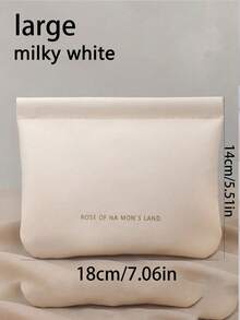 2件套自动密封防水化妆包、卫生巾袋、首饰袋、纸巾袋、耳机线袋、迷你口红信封零钱包、收纳包、旅行必备 - 彩色 - 查看 8