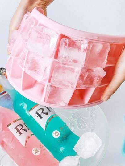 1 Piece Silicone Ice Rack Mold For Refrigerator, Modern Clear 24 Grid Ice Maker Tray For Refrigerator