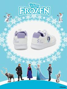 Disney Hợp tác được ủy quyền với | Một đôi giày thể thao trẻ em, bao gồm giày thể thao công chúa, giày thể thao công chúa Anna và giày thể thao công chúa Arendelle, phù hợp cho các hoạt động thể thao hàng ngày, kỳ nghỉ và ngoài trời. Thoải mái, chống trơn trượt, chống mài mòn và thoáng khí cho lòng bàn chân (Giày thể thao trẻ em, giày trẻ em, giày bé gái) - Màu tím - Xem 3