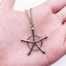 1pc Anime Bleach Ichigo Kurosaki Substitute Shinigami Pendant Necklace Fathers Day Gift School Halloween Accessories Punk Streetwear Accessories Jeans Accessories - 銀色 - 查看 5