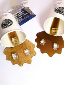 1pc Spilled Coffee Prank Toy, Realistic Beverage Cup, Creative Phone Holder & Desktop Decor - Phone Stand - View 6