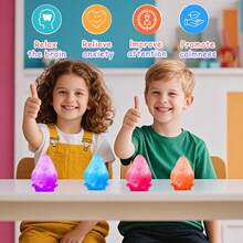 Dreamy Water Drop Swirl Cube Squishy Toy, Malt Sugar Slow Rising Stress Ball, Slow Rebound Squeezing Toy, Sensory Fidget Toys For Anxiety Relief, Sensory Squishy Toys For Kids With Autism, Calming Toys, Finger Toy, Gift Box Filler, Birthday Gift - 藍色 - 查看 7