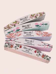 klimonla Bộ 25 dũa móng tay in hình hoa - Nhiều màu - Xem 3