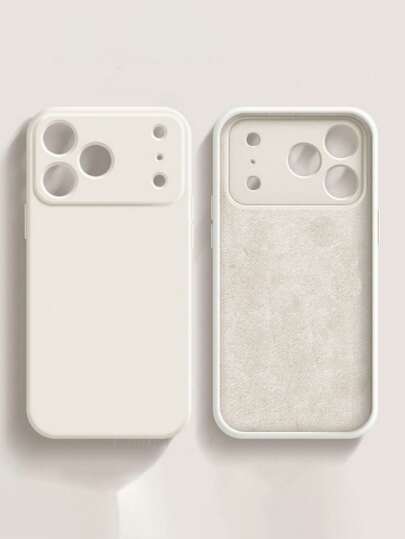 Minimalist Solid Color Soft TPU Phone Case Compatible With IPhone 17ProMax 17Pro 17 17 AIr 16 15 14 13 12 11 Pro Max Plus Business Soft TPU Shockproof Back Cover