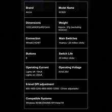 AULA SC620 Wireless Gaming Mouse, Three Modes 2.4GHz/USB-C/BT5.3 Computer Mouse, With 12000 DPI, Gaming Mouse, Programmable Macros, With Quick Fire Button, RGB, Suitable For Mac/Laptop/PC - View 4