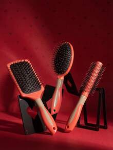 Air Cushion Massage Hair Brush, Anti-Static, Volumizing Styling Comb, Scalp Massage Curling Brush - Multicolor - View 2