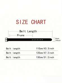 1Pc Y2K Skeleton Devil Printed Street Unisex Belt, Gothic Style Dark Skeleton Fashion Accessory, Suitable For Daily Leisure Festival Parties, Adjustable - Black - View 2