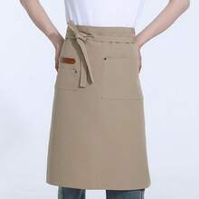 1pc Durable Canvas Chef Apron For Men - Waterproof, Extended Waist Strap And Reinforced Seams, Ideal For Kitchen And Restaurant Service - Multicolor - View 16