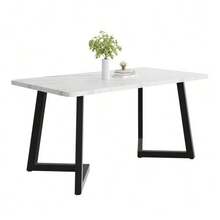 Dining Tables - White+Black - View 1