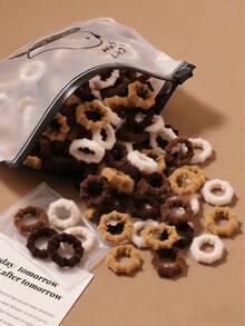 50 chiếc dây buộc tóc bằng tre màu be, dây chun co giãn cao, dây chun liền mạch dành cho nữ sử dụng hàng ngày và thường ngày. - màu nâu - Xem 3