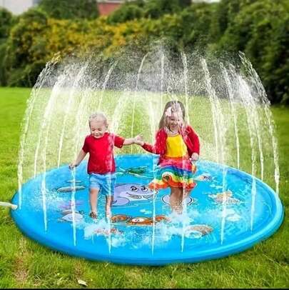 Must-Have Summer Toy! 100cm/40inch Dolphin Spray Mat, Circular Splash Pad – Perfect For Garden, Courtyard & Outdoor Water Play!For Kids – Summer Outdoor Water Play Essential!