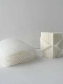 竖条纹菱形柱 DIY 手工石膏香薰多功能硅胶模具 - 菱形 - 查看 2