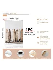 1pc Surfboard Wall Art, Modern Minimalist Beach Ocean Coastal Decor, Surf Wall Art, Festival Gift,Suitable For Bedroom,Living Room,Kitchen,Wall Arts,Wall Decor,Home Decor,Room Decor, Canvas Wall Art, Posters, Wall Art With Frame, Optional Frame ﻿ ﻿ - B - View 6