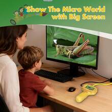 Borescope Camera With Light For Kids Science Educational Toy For 3 4 5 6 7 8 Years Old Boys.Girls Birthday Gift For Outdoor Adventures . Nature Discovery Yellow - Yellow - View 5