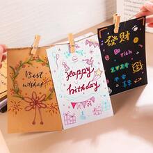 50 tấm bưu thiếp trắng/đen/giấy kraft, kích thước 10*15cm/3.94*5.91in, định lượng giấy dày 250GSM, dùng làm thẻ ghi chú thuyết trình. - 10*15cm / 3.94*5.91in - Xem 6