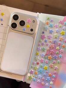Película para lente de cámara + Juego de pegatinas con estrellas, Pegatina decorativa y protectora para cámara de teléfono Apple - Multicolor - Ver 3