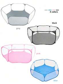 1 pieza Parque de ejercicio portátil para animales pequeños, Carpa de burbuja plegable para hámster para exteriores, Color aleatorio - Unitalla - Ver 4