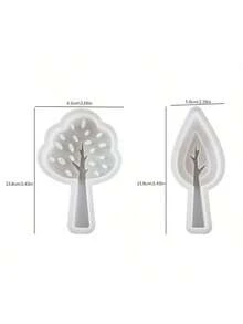 2 khuôn đất sét tự làm, khuôn xi măng thạch cao hình cây, khuôn nhựa để làm tượng cây, máy khuếch tán tinh dầu, giá nến, khuôn đất sét - khuôn silicon - Xem 10