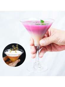 1/5/10/20个装 5盎司优雅马提尼酒杯，适用于鸡尾酒、香槟和甜点，可重复使用的派对杯，是婚礼、情人节和其他场合的理想之选（香槟杯、葡萄酒杯、塑料杯、鸡尾酒杯、生日杯） - 查看 5