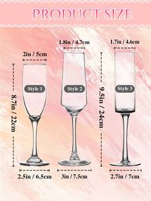 1 chiếc ly sâm panh khắc tên cá nhân - Thủy tinh bền chắc - Có thể tùy chỉnh nơ và tên, kèm hộp giấy cao cấp và lớp xốp bảo vệ, ly sâm panh khắc đẹp mắt, ly rượu cưới, quà tặng cho phù dâu, quà kỷ niệm ngày cưới - Đồ sưu tầm cao cấp, đồ thủy tinh tái sử dụng, dễ rửa bằng tay, quà tặng lãng mạn cho cặp đôi, quà tặng ngày Valentine. - 3 ly rượu vang - Xem 5