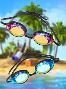 Bán sỉ kính bơi thi đấu dành cho người lớn, độ phân giải cao, chống sương mù, chống tia UV, kính bơi mạ điện, thiết bị bơi lội chuyên nghiệp, chống thấm nước, chống sương mù, kính bơi độ phân giải cao. - Nhiều màu - Xem 5