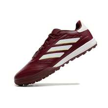 Adidas Copa Indoor Sports Shoes, Burgundy, White, And Fluorescent Green Color Blocking, Durable And Breathable, TF Spiked Basketball Boots - DSC_5133 - 查看 5