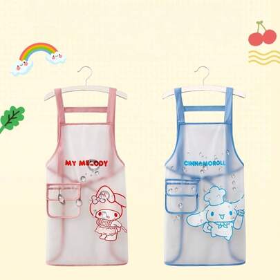 Tạp dề vẽ tranh chống thấm nước TPU cho trẻ em, áo choàng nghệ thuật có thể giặt được dành cho bé trai và bé gái, phù hợp cho nhà bếp, vẽ tranh và các hoạt động nghệ thuật, thiết kế