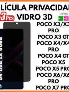 3D Privacy Film Anti-Spy Glass For Xiaomi Poco X3/X3 PRO/X3GT/X4/X4 PRO/X5/X5 PRO/X6/X6 PRO/X7 PRO - POCO X3 PRO - 查看 1