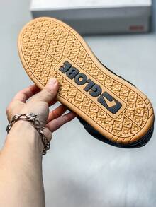 男士休闲运动鞋，黑色运动滑板鞋，时尚百搭休闲乐福鞋 - 黑色 - 查看 5