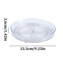 1 chiếc kệ xoay đựng đồ nhà bếp, giá để đồ Lazy Susan, thích hợp để trên mặt bàn bếp, tủ lạnh, tủ bếp, kệ đựng thực phẩm, dùng để sắp xếp nhà bếp, trang trí bàn làm việc, quà tặng ngày lễ. - Trong sáng - Xem 4