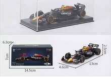 Burago 1:43 比例精细压铸模型车套装 - 梅赛德斯-AMG W15/W16、红牛 RB21 RB20、法拉利 SF24 SF25、迈凯伦 MCL38 MCL39、阿斯顿·马丁 AMR23 AMR25，附亚克力展示盒，一级方程式赛车收藏礼品 - 彩色 - 查看 5